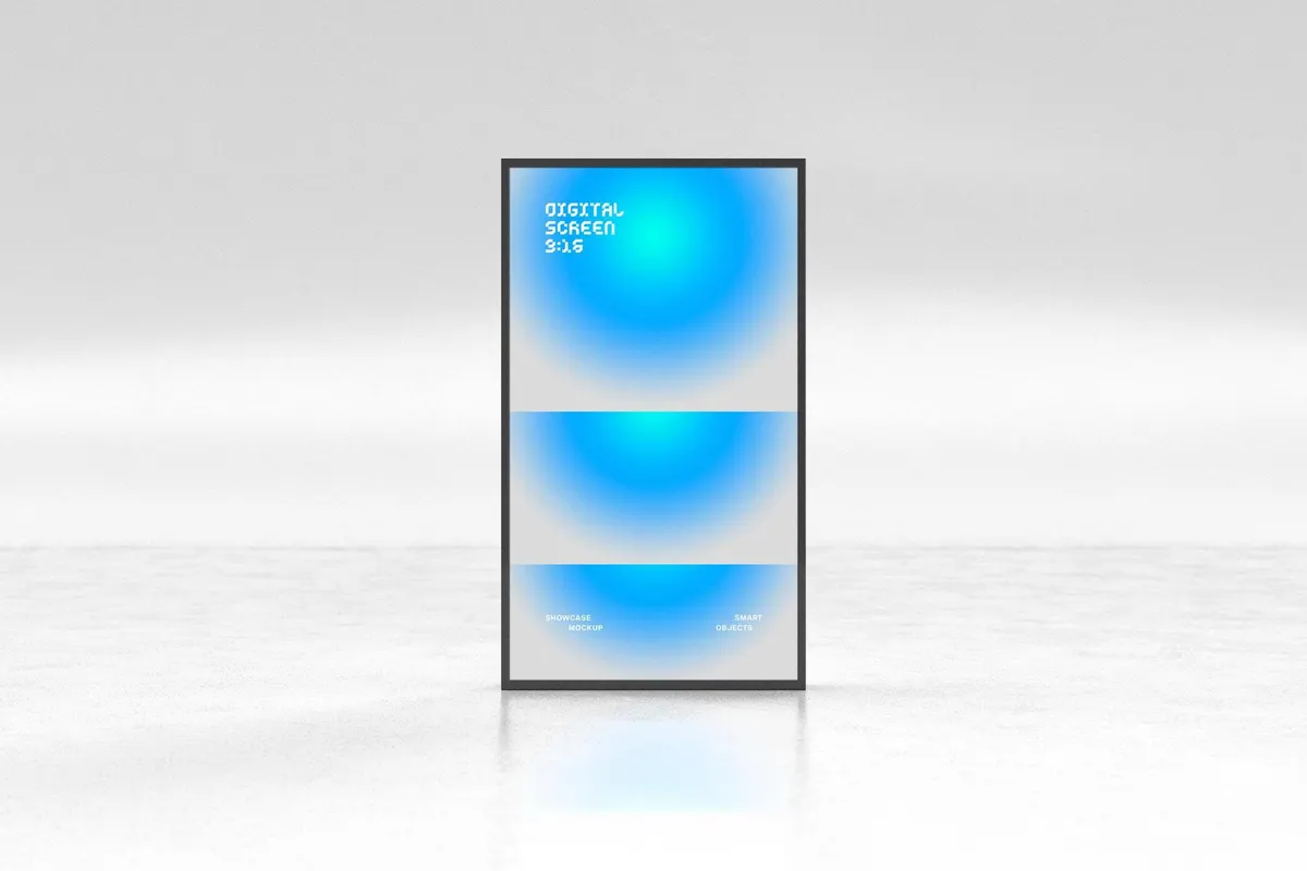 Digital Signage Screens Mockups