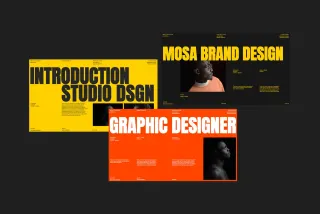 Mosa - Bold Typography Google Slides Template