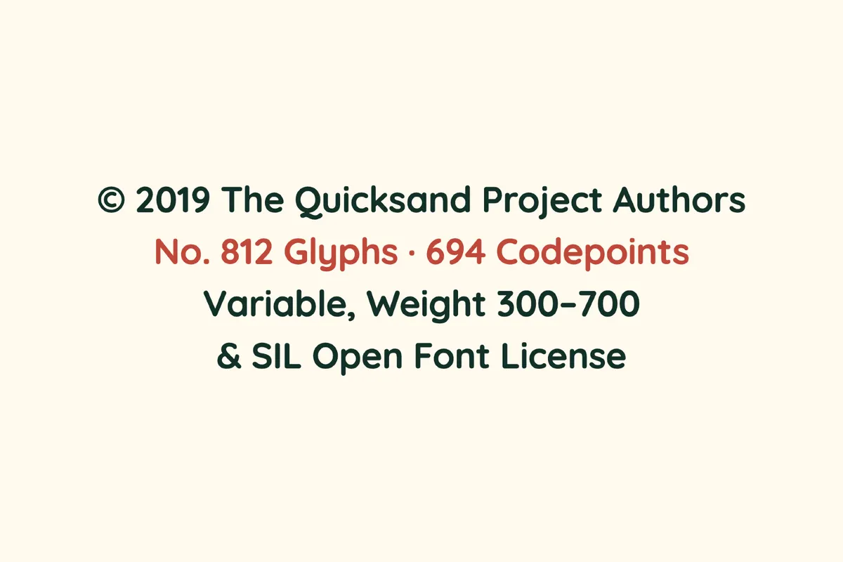 Quicksand - Free Rounded Sans