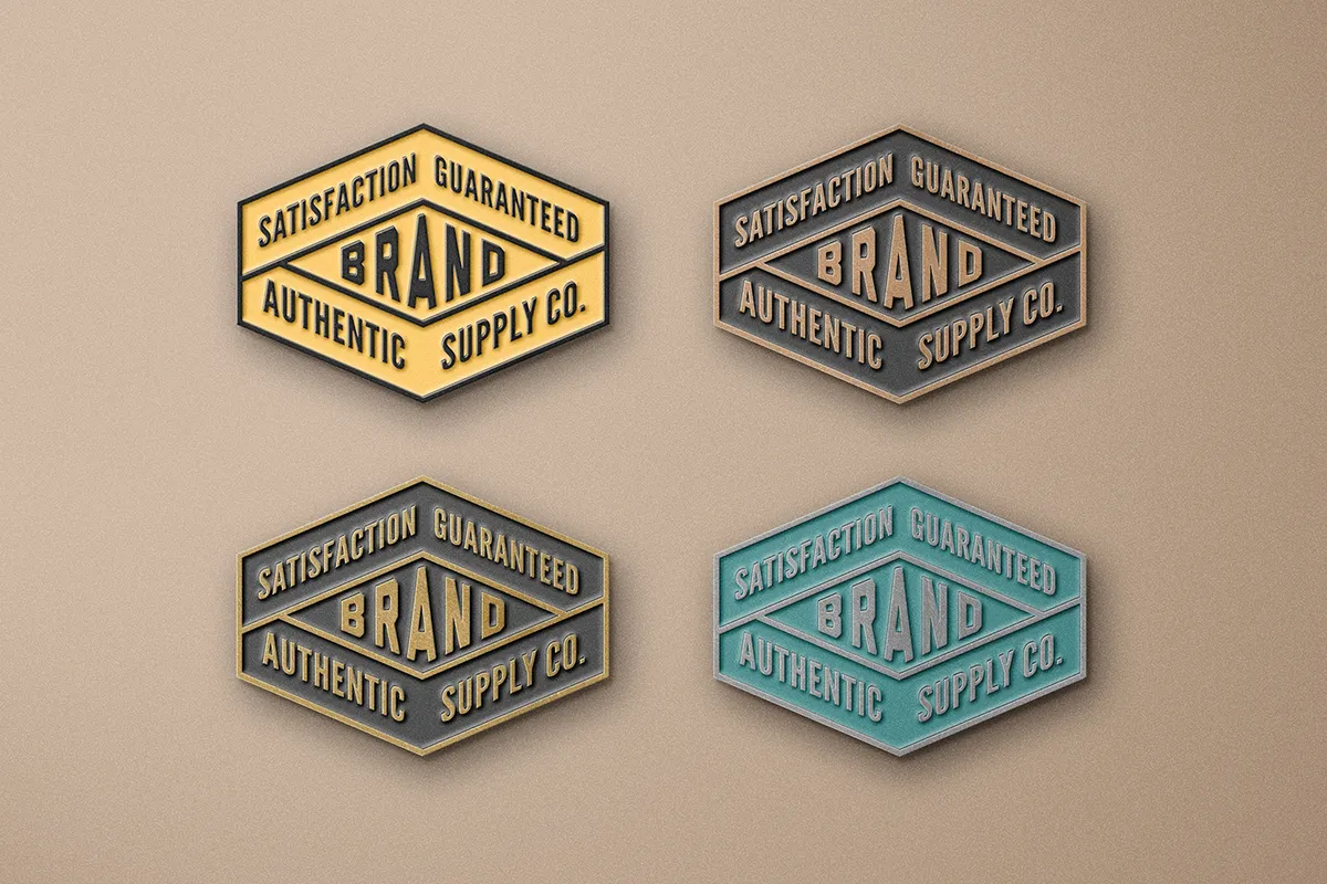 Enamel Pin Mockup