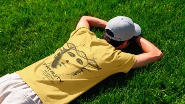 Lifestyle Back Print T-shrit Mockup