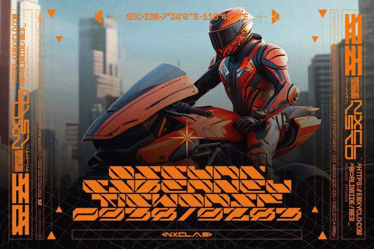 NCL Raxor — Futuristic Cyberpunk Font