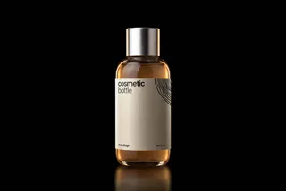 Glass Cosmetic Bottle Mockup