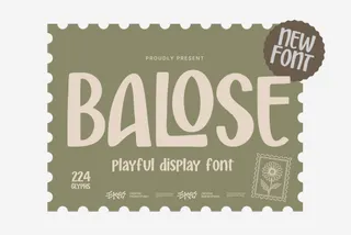 Balose - Playful Rounded Display Font