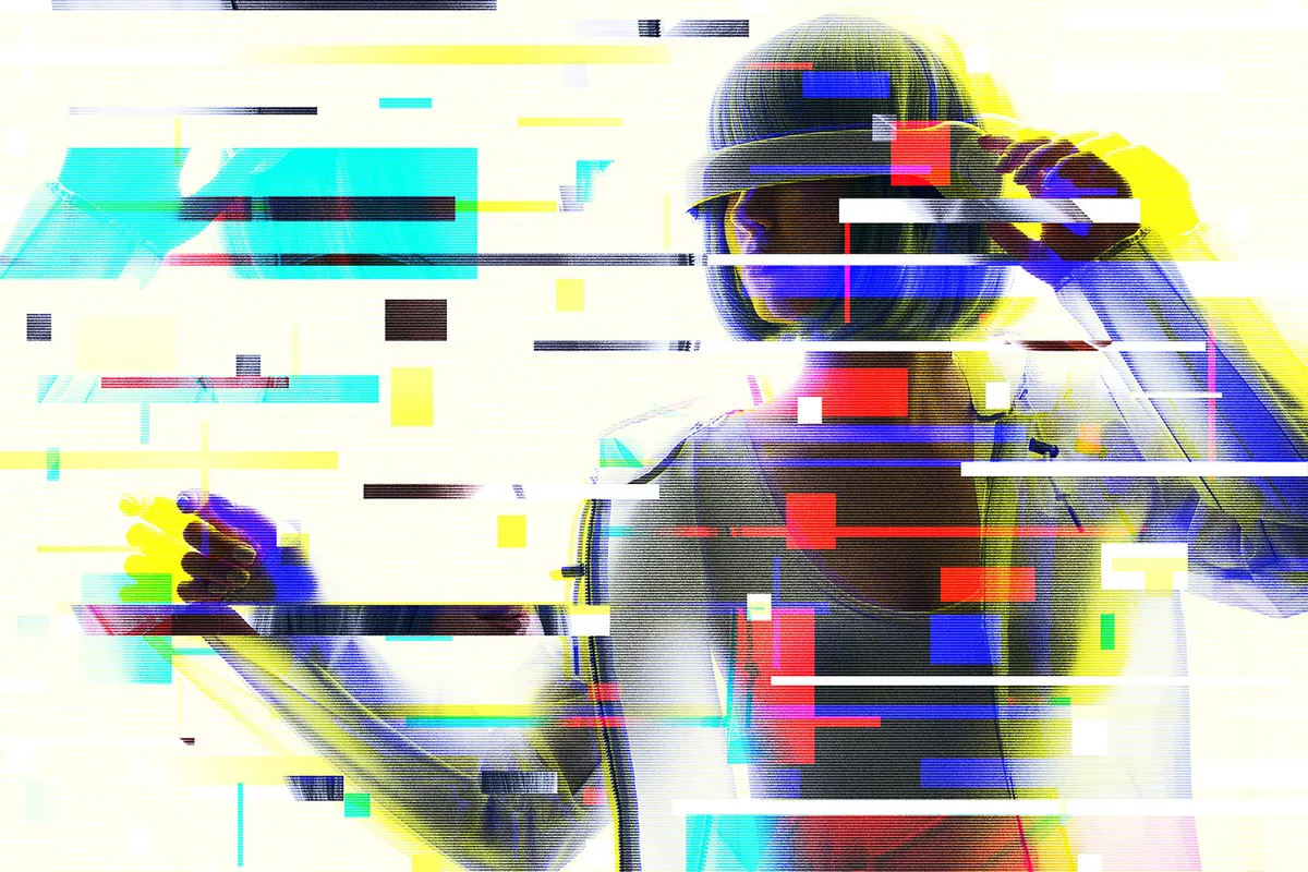 Glitch Matrix Photoshop Effect