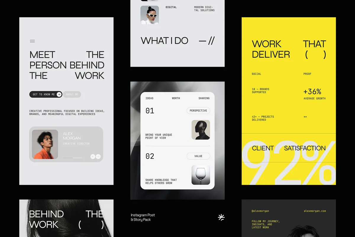 Personal Branding Instagram Canva & Affinity Template