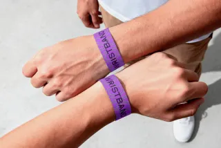 Paper Wristband Mockup