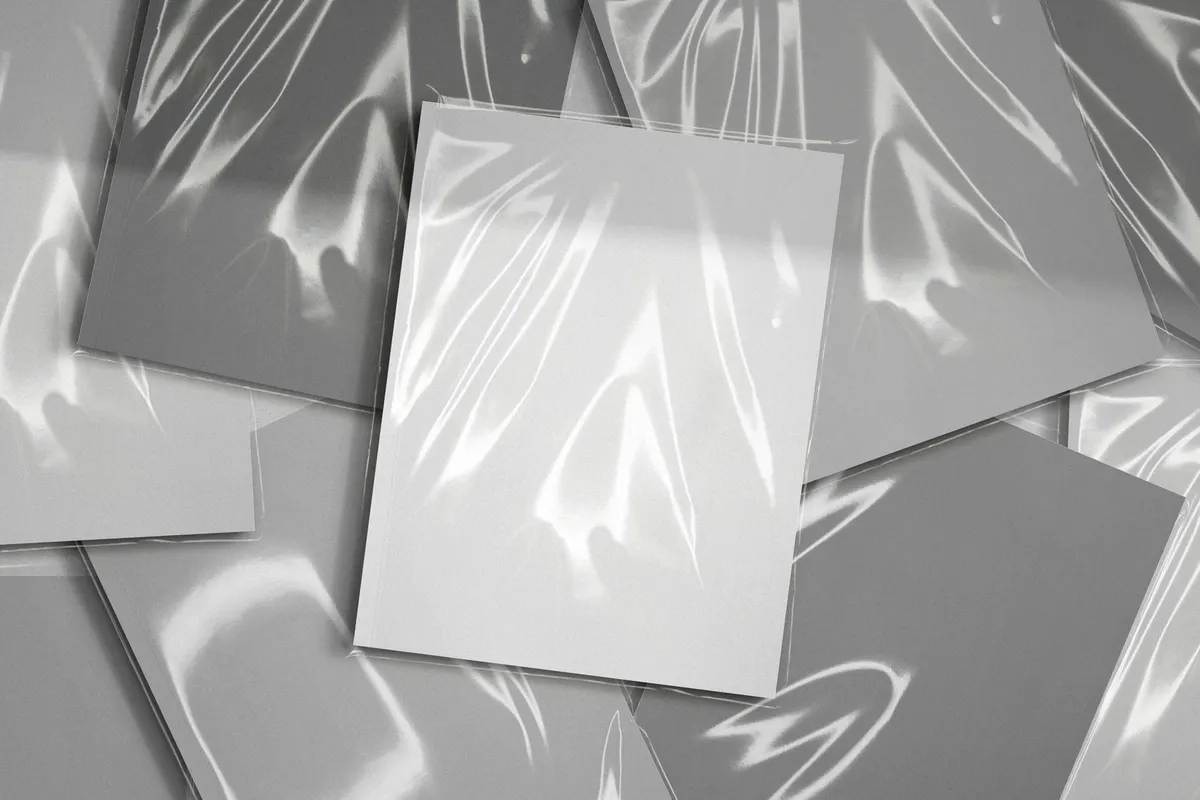 Layered Sleeve Covered Magazine Mockup