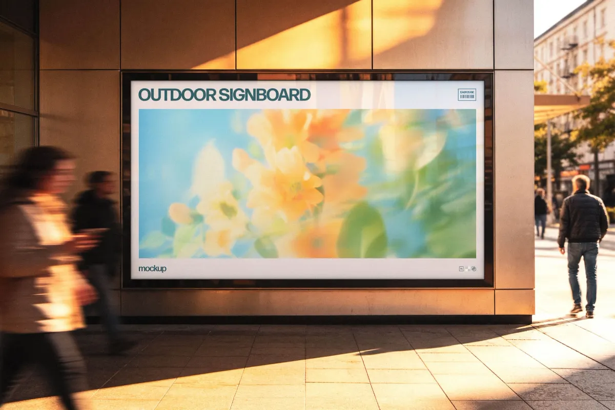 Outdoor Signboard Mockup