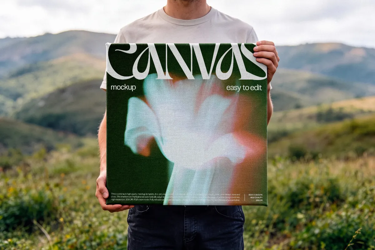 Stretched Canvas Mockup
