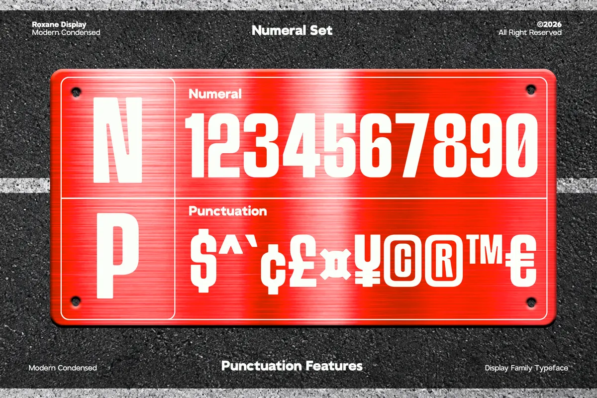 GC Roxane - Tall Condensed Display Font