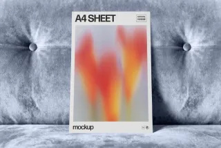 A4 Paper Sheet Mockup