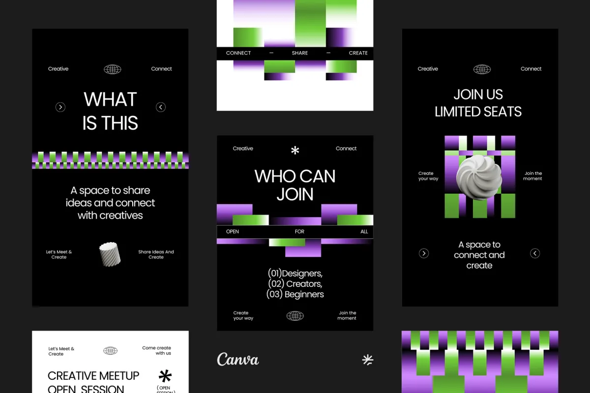 Event Promotion Instagram Pack - CANVA Template