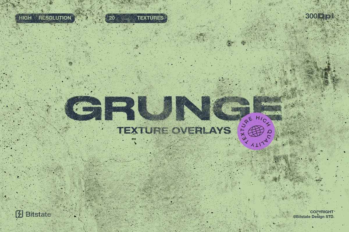 Grunge Texture Overlays