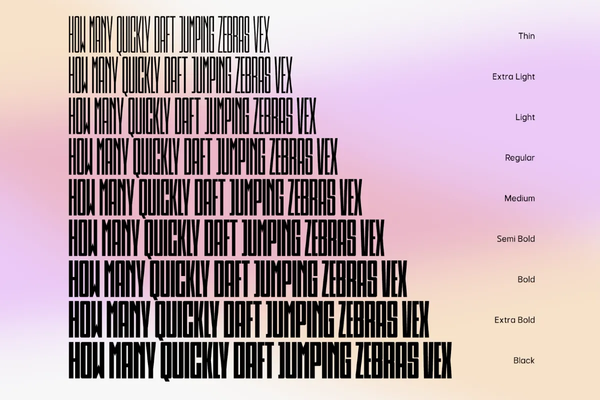 Psilograph - Extra Condensed Font