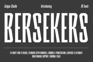 Bersekers - Urban Condensed Font