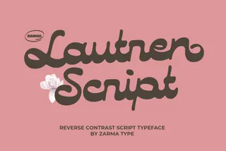 Lautren | Reverse Contrast Script