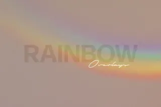 Rainbow Photoshop Overlays