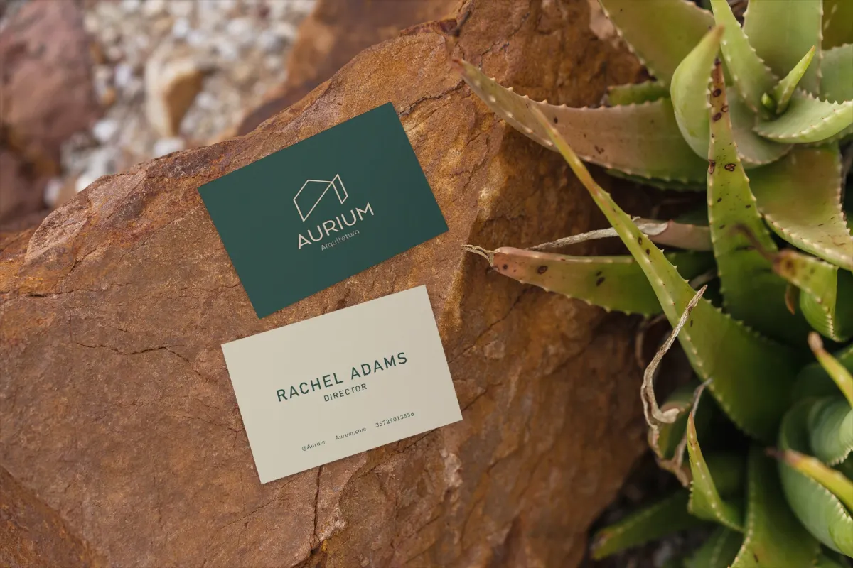 Nature Business Card Mockup