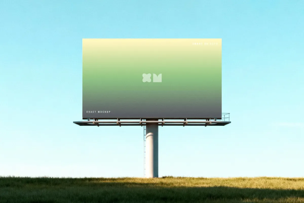 Minimalist Billboard Mockup