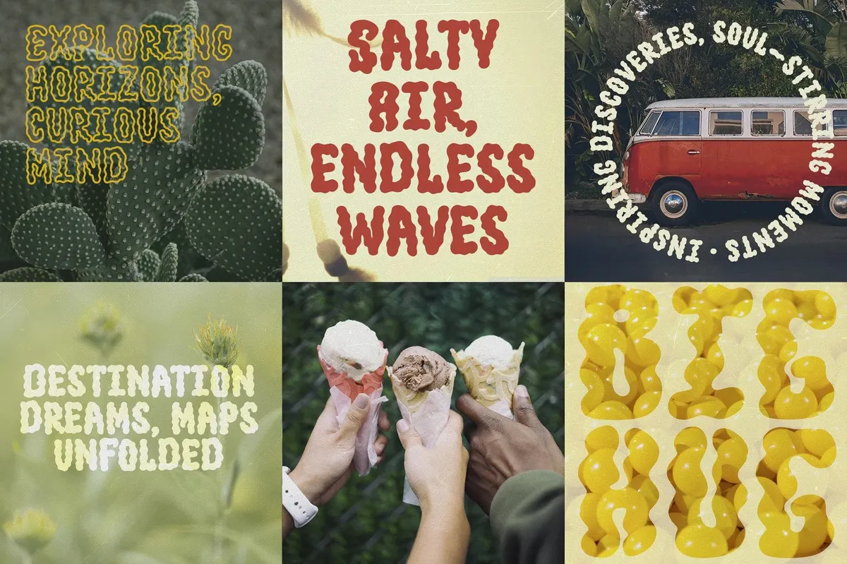 Jump Up — Wavy Groovy Font Duo