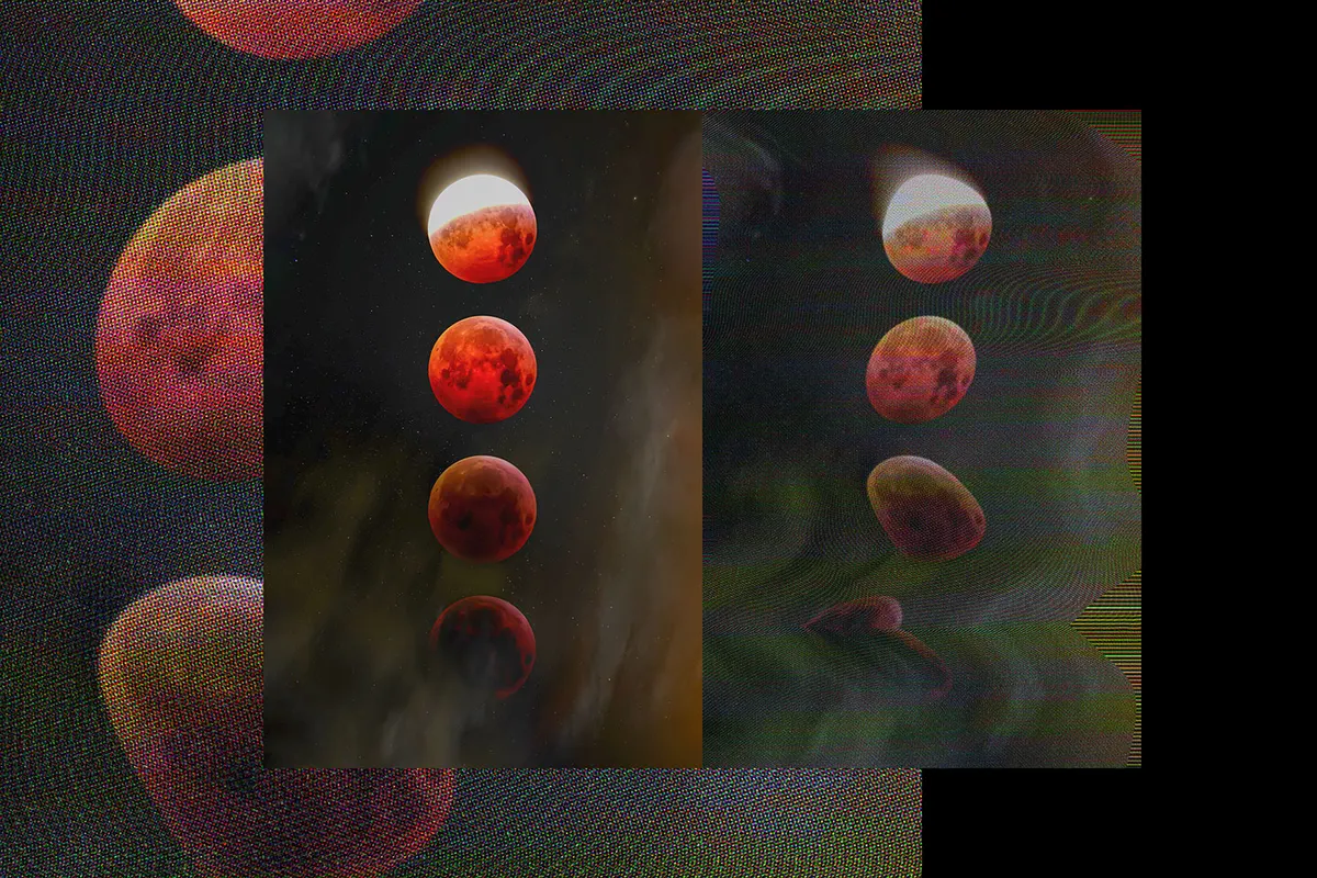 Screen Flicker Photo Effect