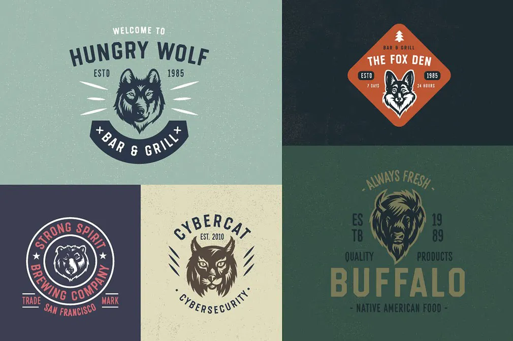 Savage Animals Vector Bundle