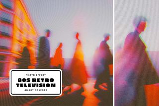 80s Retro Television Photo Effect