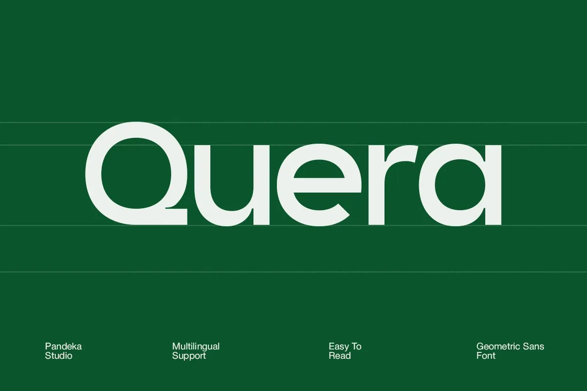 Quera - Geometric Sans Serif Font