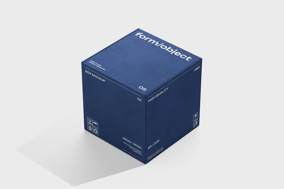 Cube Box Mockup