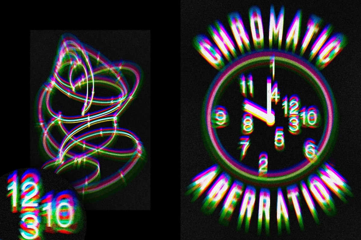 Chromatic Aberration Text Effect