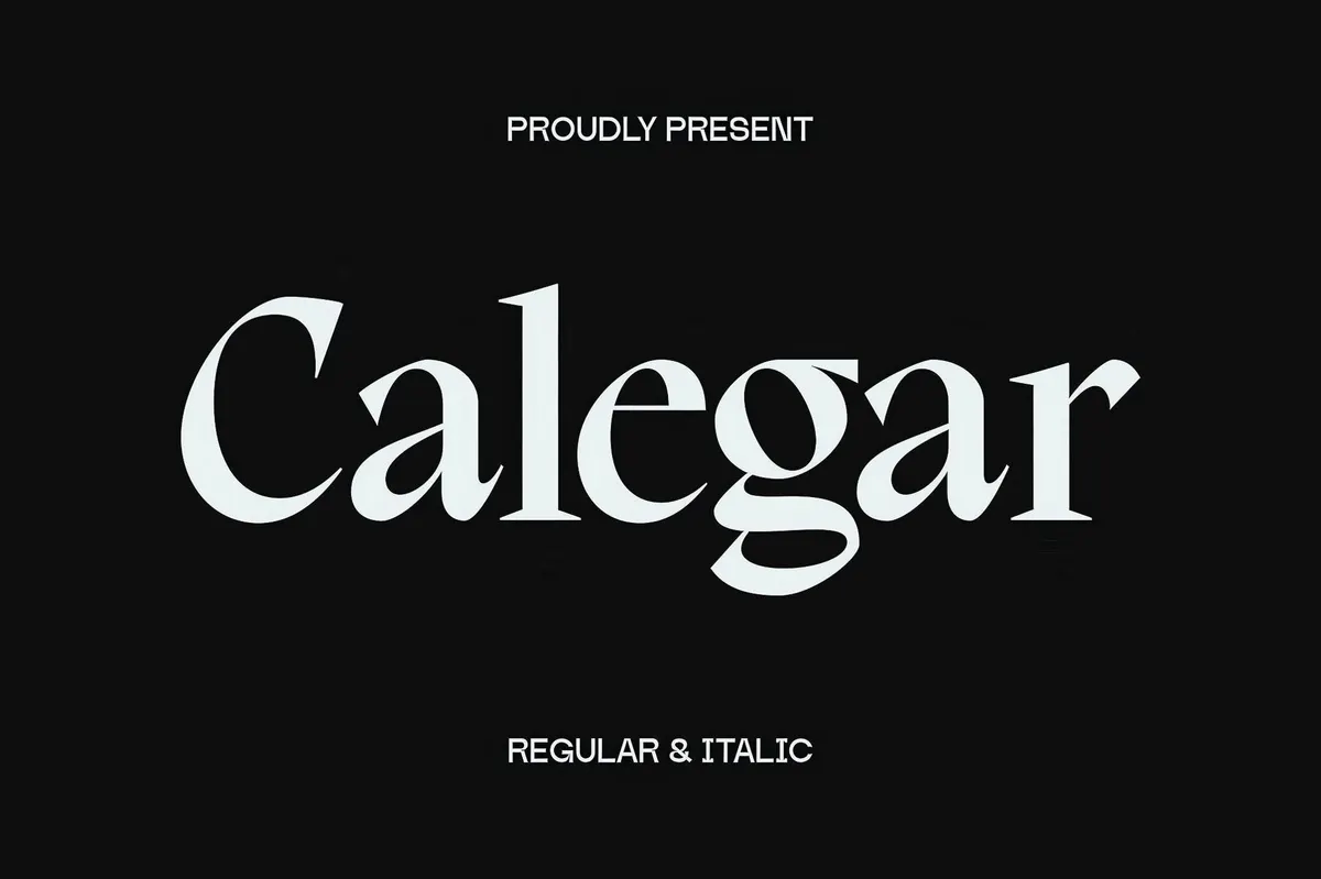Calegar Display Serif Font