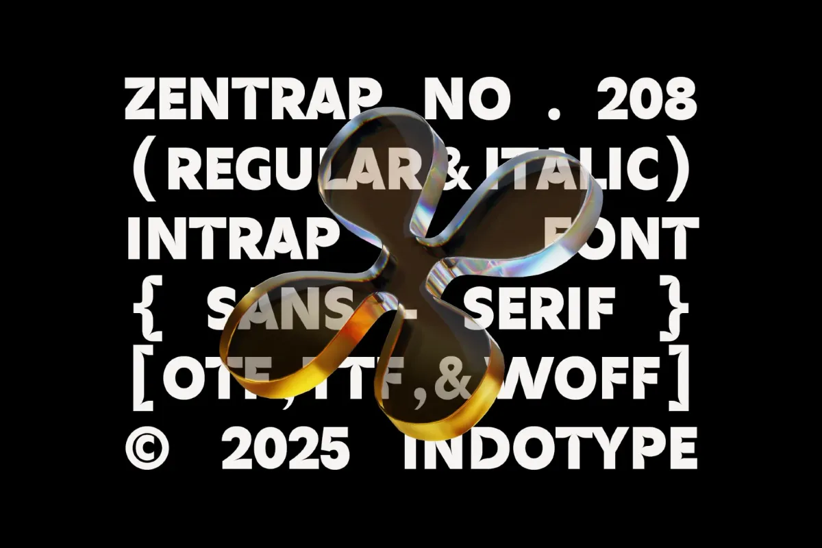 Zentrap - Modern Inktrap Sans Serif Font