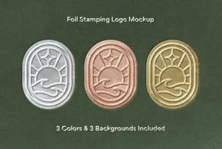 Foil Stamp Paper Mockup