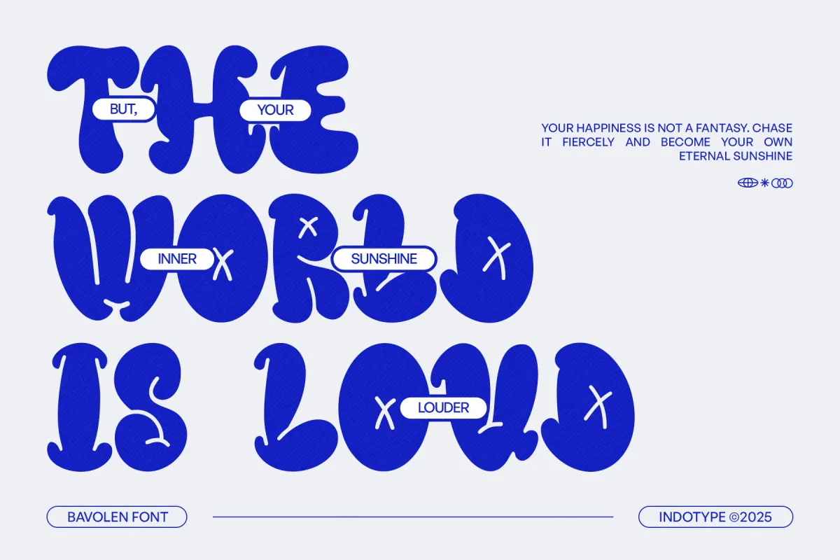 Bavolen - Bubble Graffiti Display Font