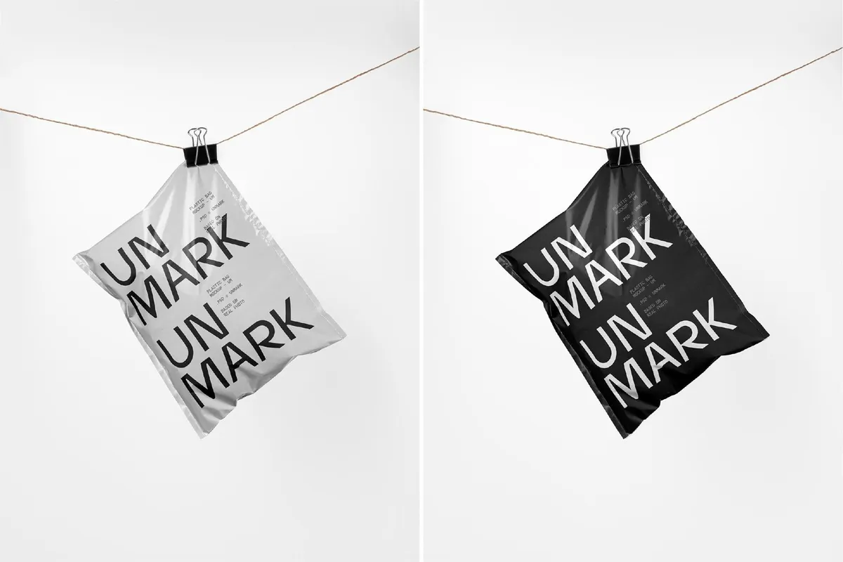 Plastic Mailing Bag Mockup