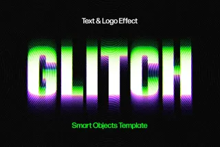 Color Glitch Text Effect
