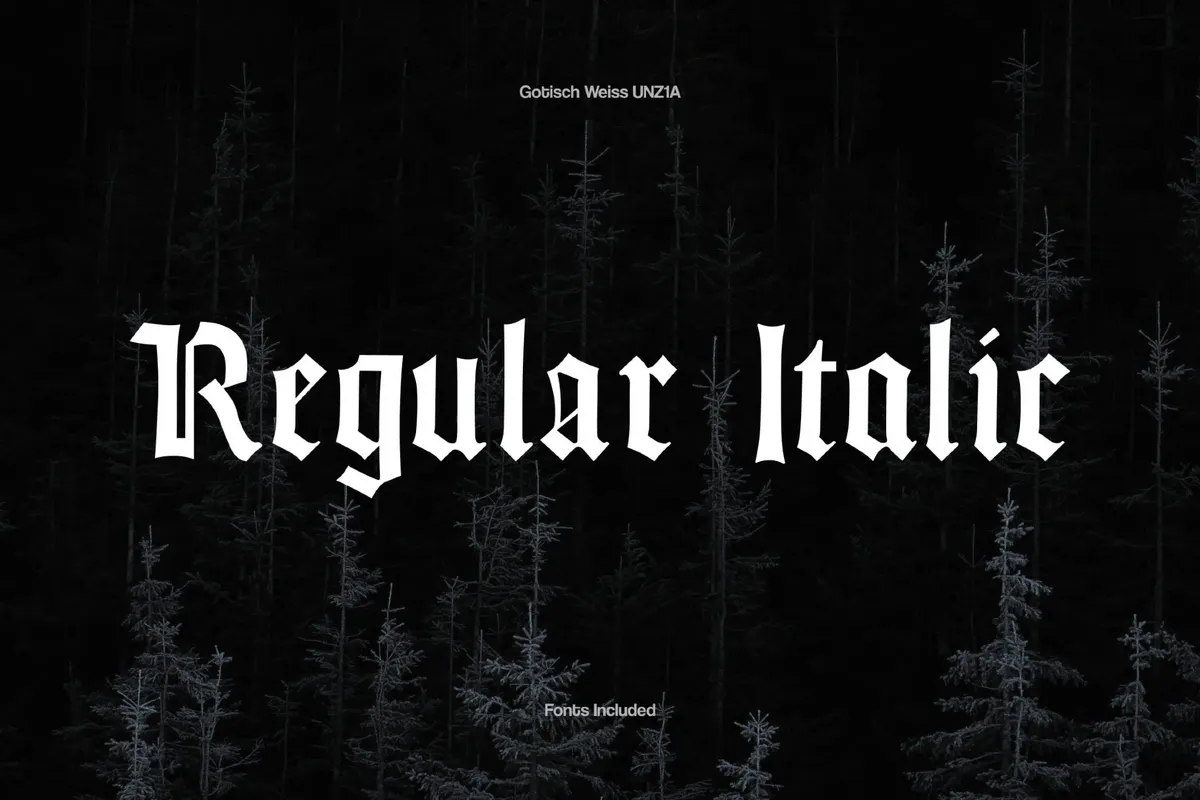Gotisch Weiss Font Family