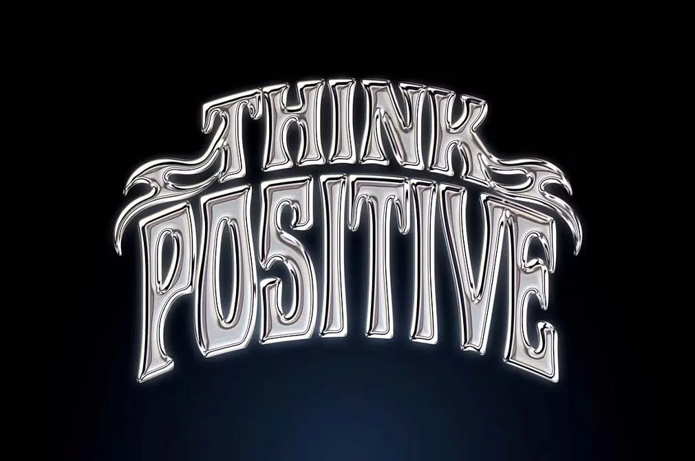 Original Chrome Metal Text Effect