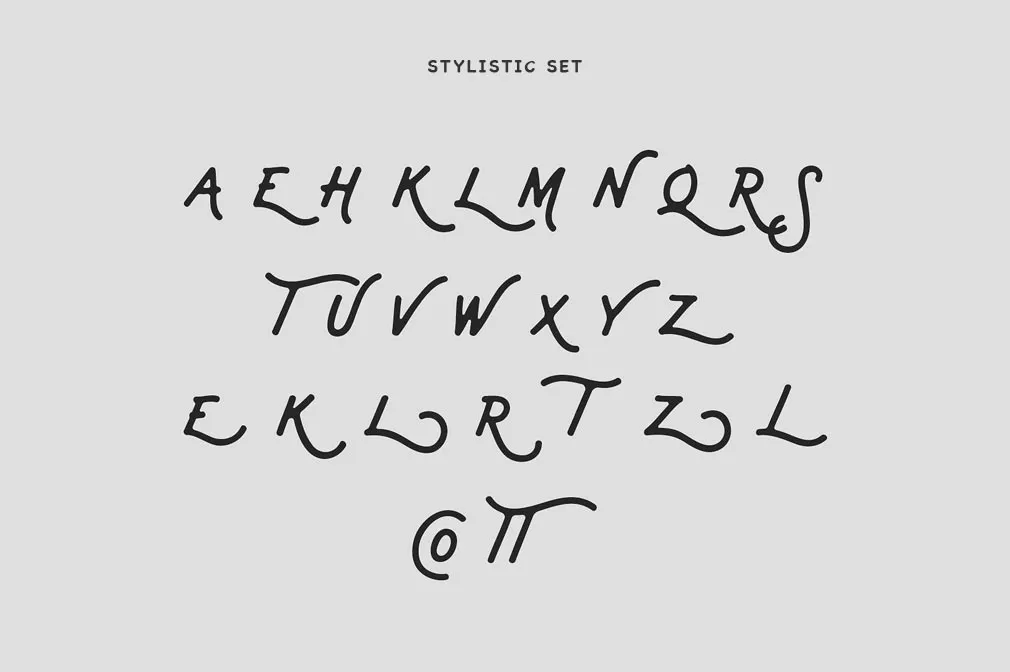 Bant Achillers Script Typeface