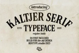 Kaltjer - Vintage Serif Font