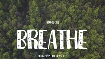 Breathe Display Font