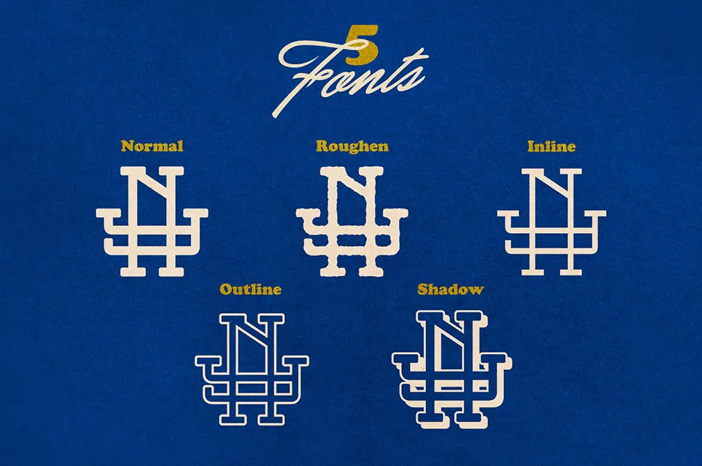 Vintage Monogram Font