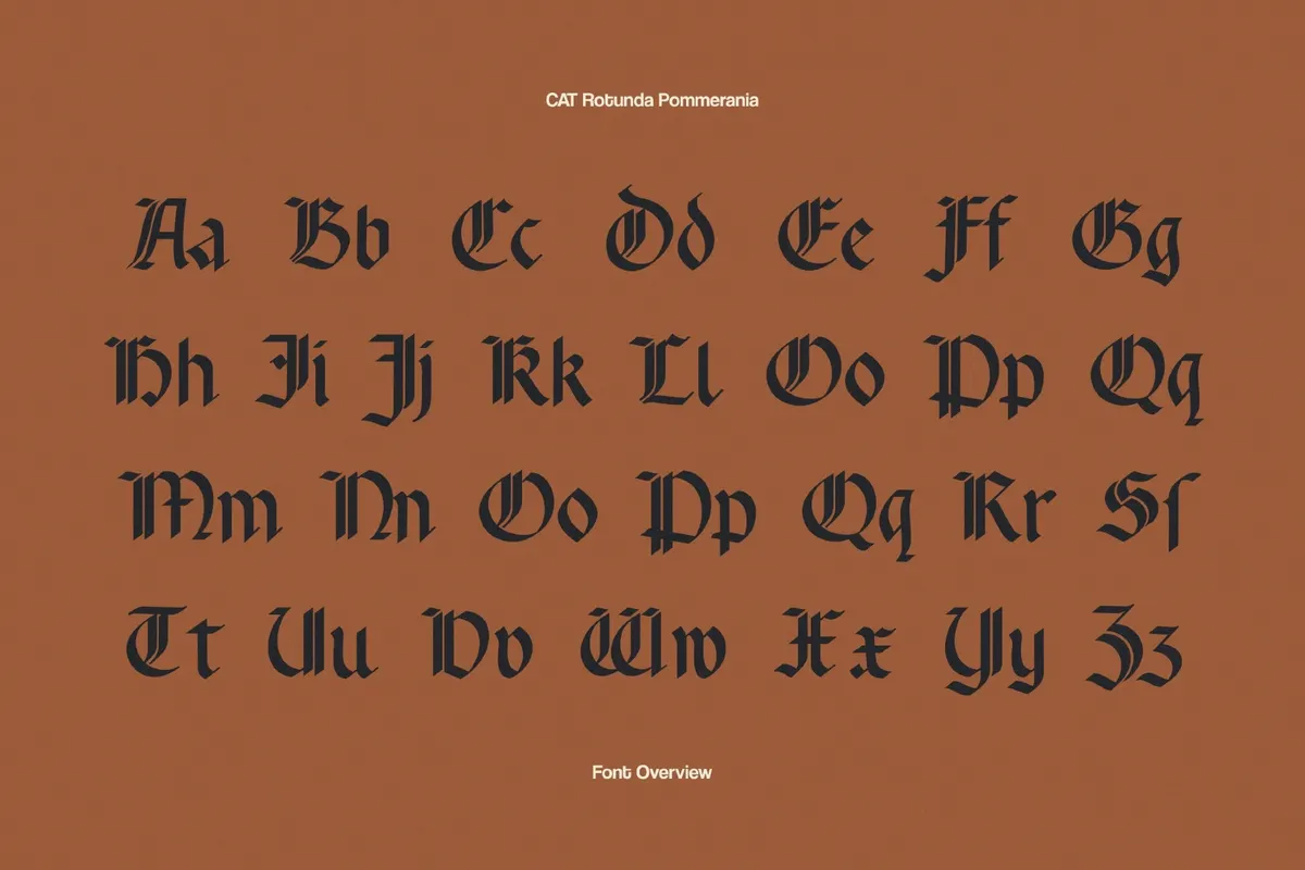 Rotunda Pommerania — Blackletter Font