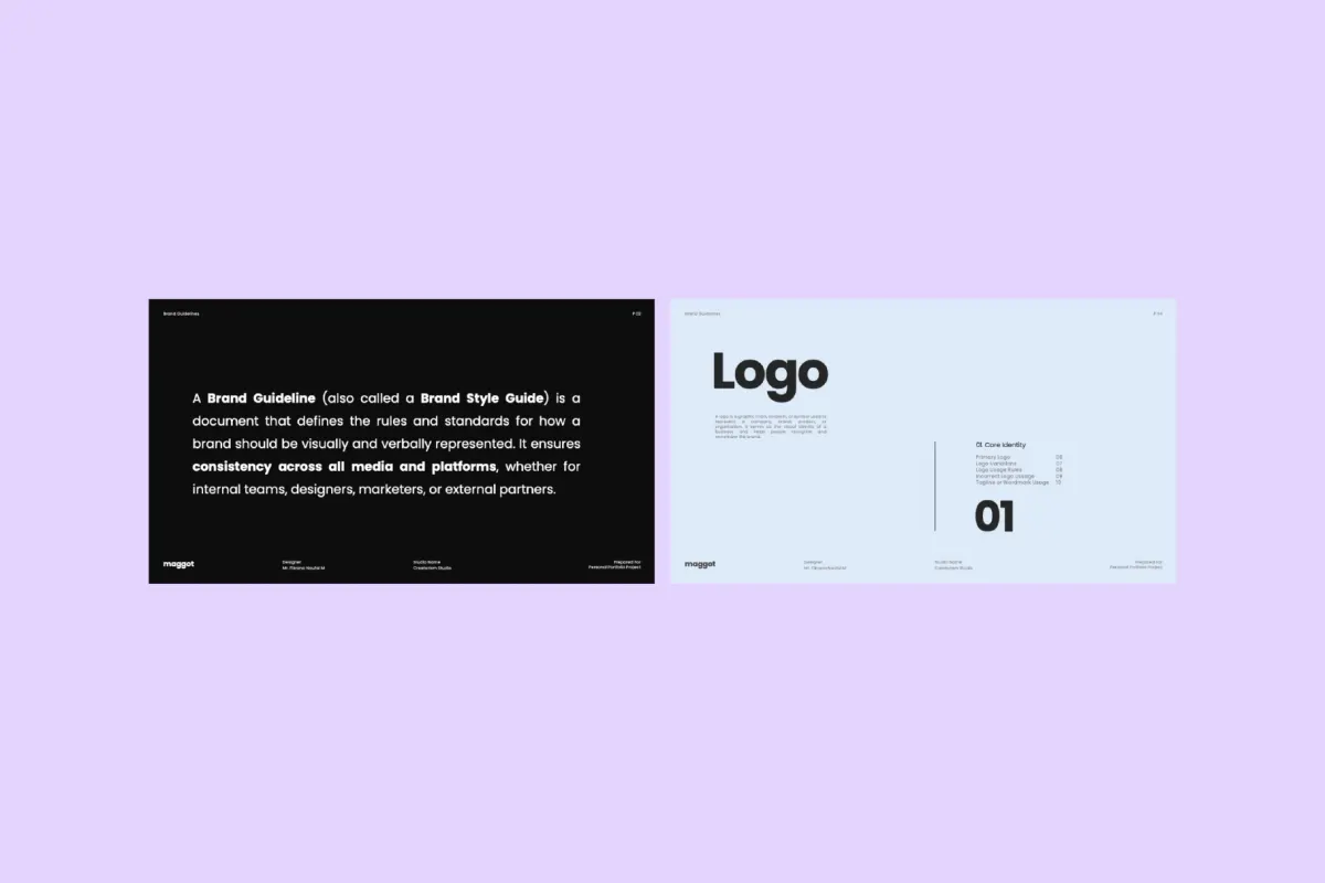 Modern Brand Guidelines PowerPoint Template