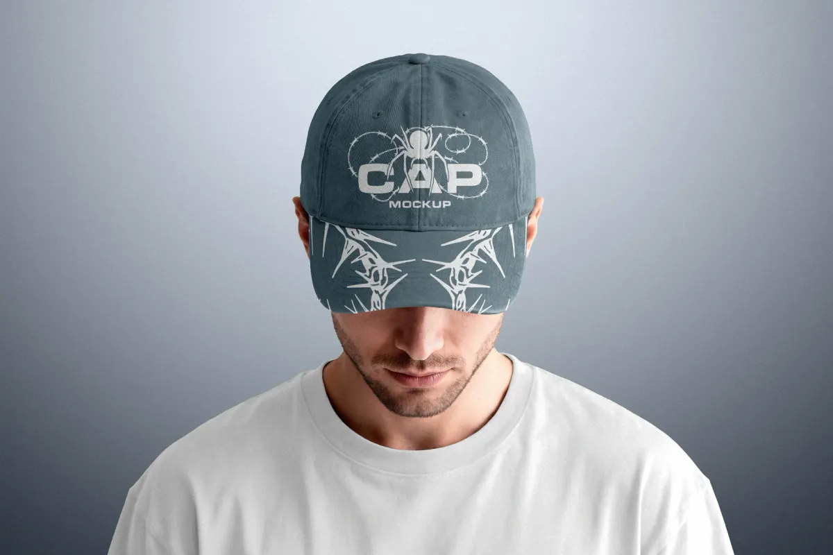 Front View Cap Mockup