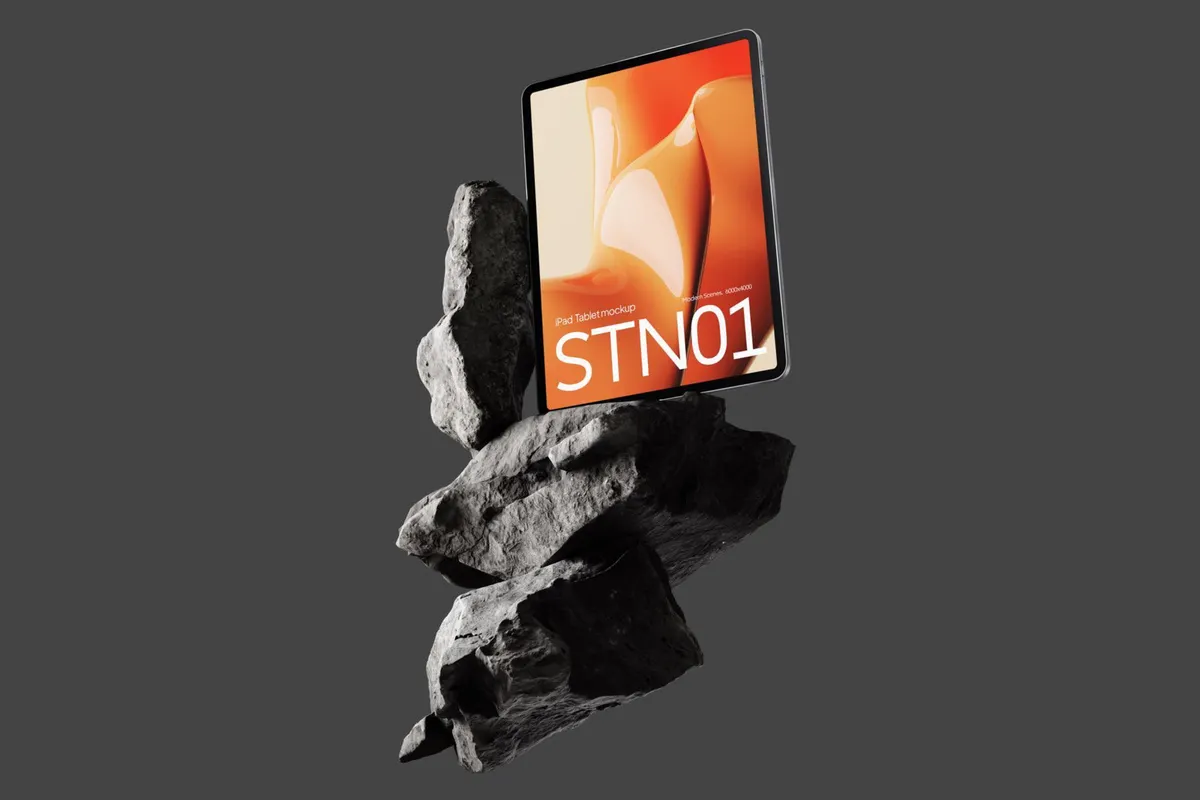 Standing iPad Mockup Set