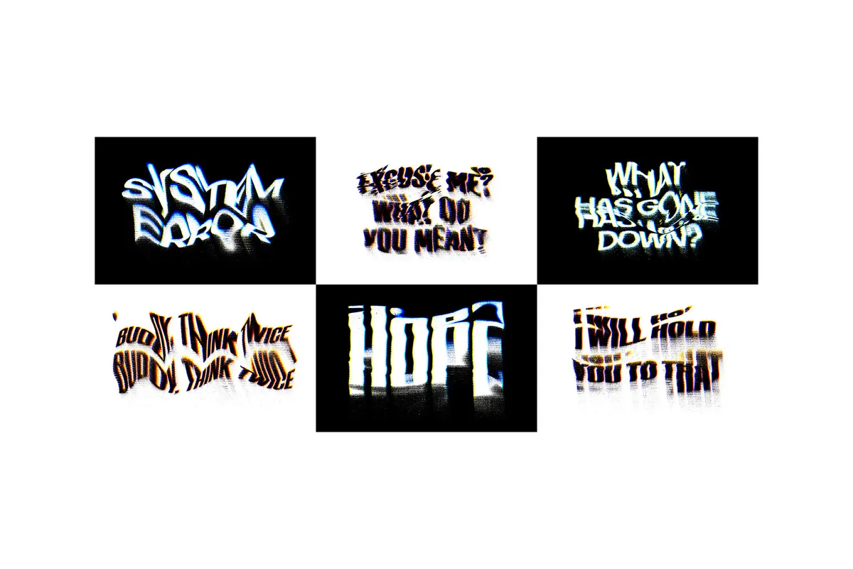 Distortion Text Effects Collection