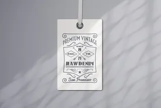 Apparel Tag Logo Mockup
