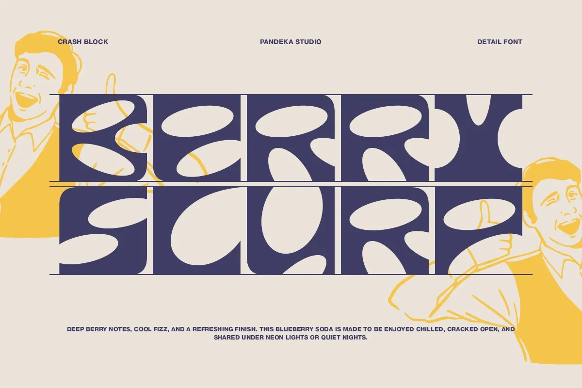 Crash Block - Groovy Modular Display Font